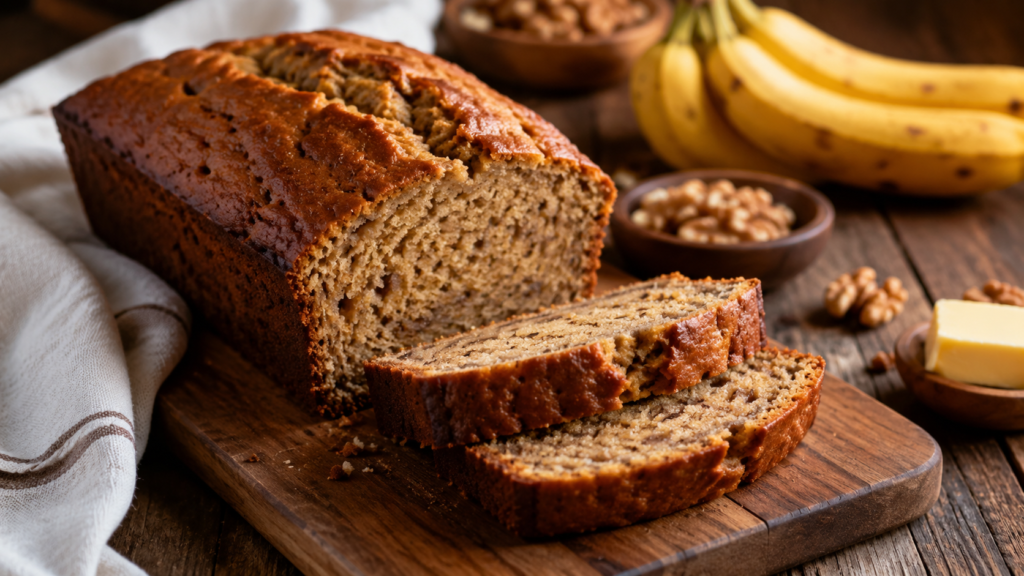 Banana Bread Recipe | Moist and Easy Homemade Loaf