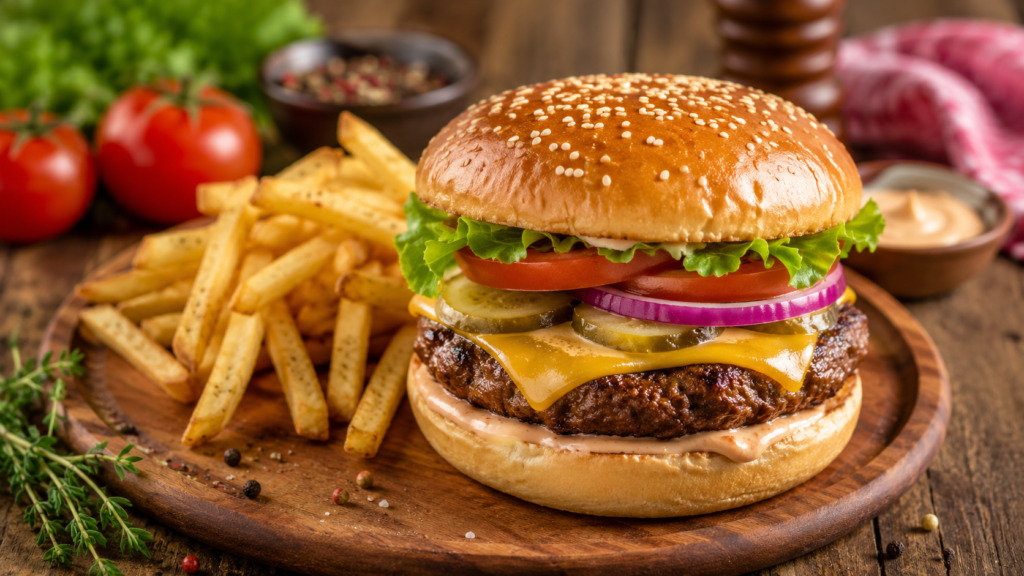 Cheese Burger Recipe | Restaurant Style Flavor Burger